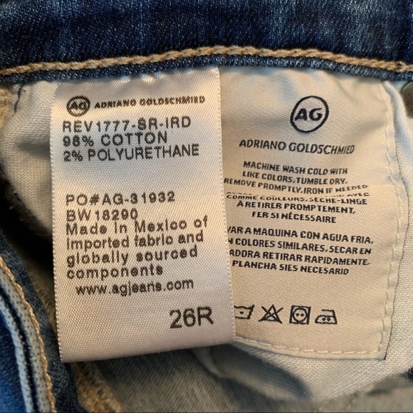 AG Distressed High Rise Farrah Skinny Ankle - Picture 10 of 13